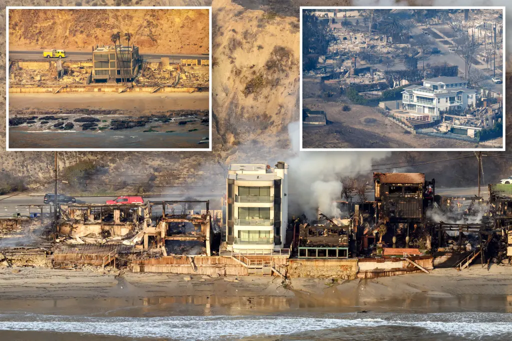 Photos show the few lucky mansions that escaped LA fire’s wrath in Malibu