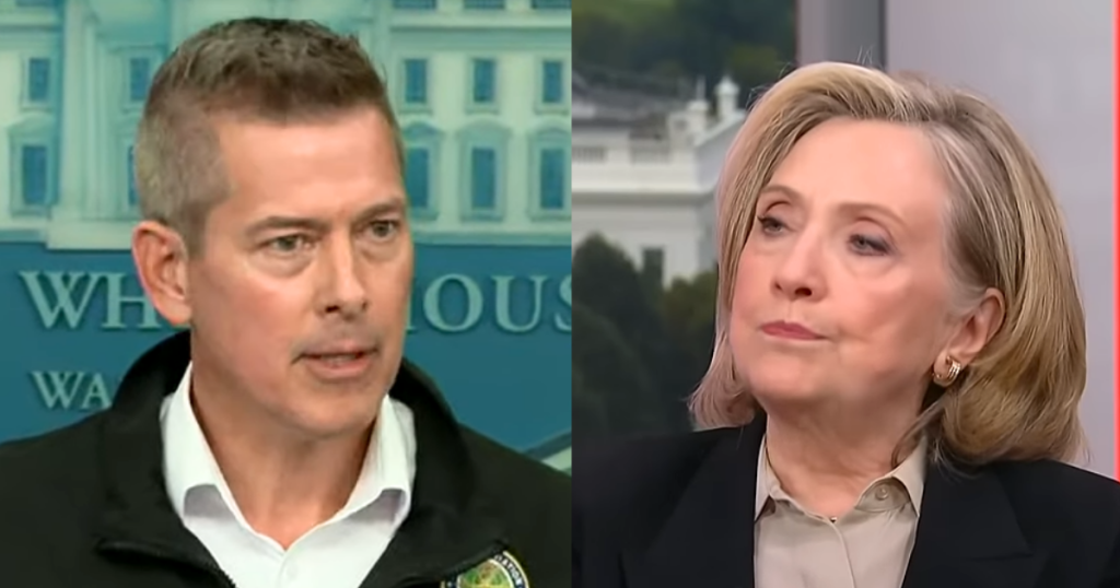 Transportation Sec Sean Duffy Tells Hillary Clinton to ‘Sit This One Out’ After Scathing Aviation Criticism
