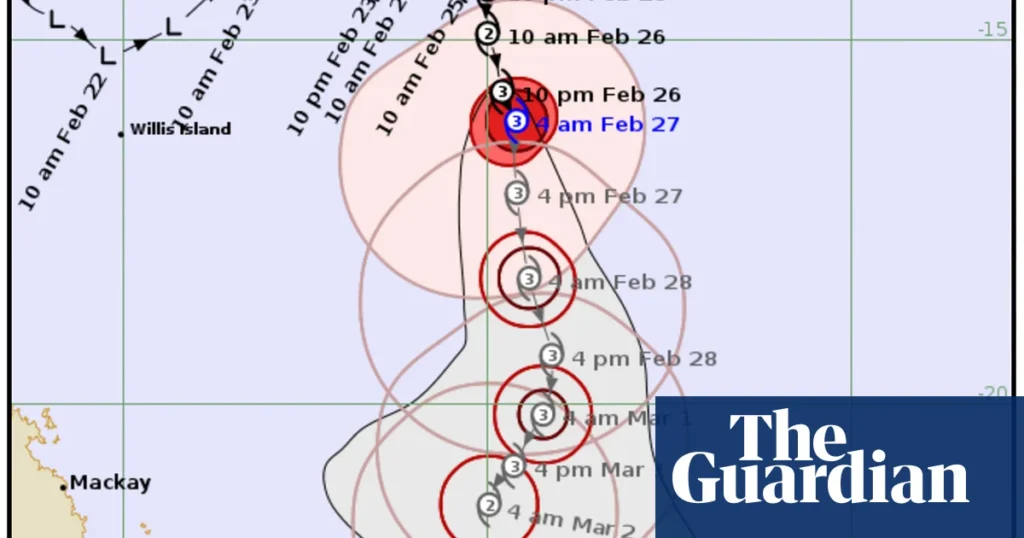 Tropical Cyclone Alfred intensifies to category four system as it remains off north Queensland coast
