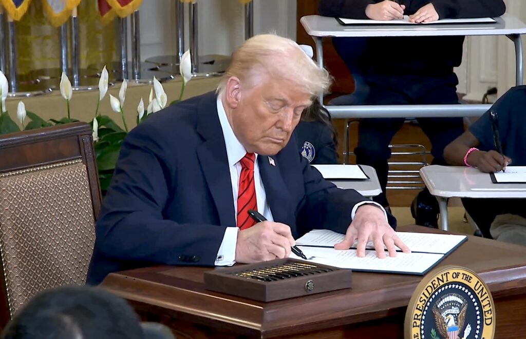 ‘Back to the states’: Trump signs executive order dismantling Department of Education