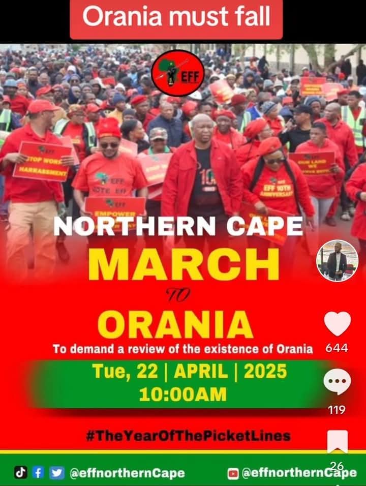 South African Communists Threaten To March And Destroy Historic Afrikaner Settlement Orania Where Half Are Children