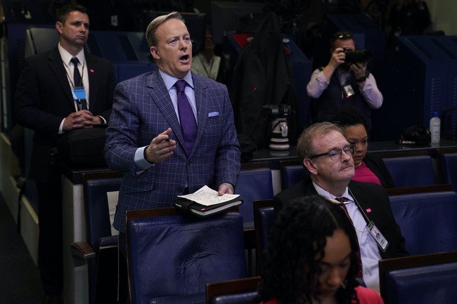 Face to Fake: Sean Spicer Learns Why Trump Is Sitting Down with The Atlantic and Other Far-Left Outlets