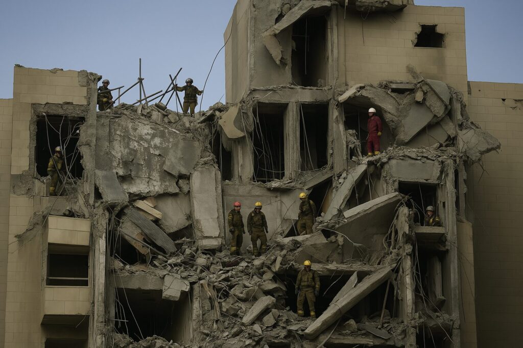 Photos of the aftermath of Iranian missile strikes in Israel
