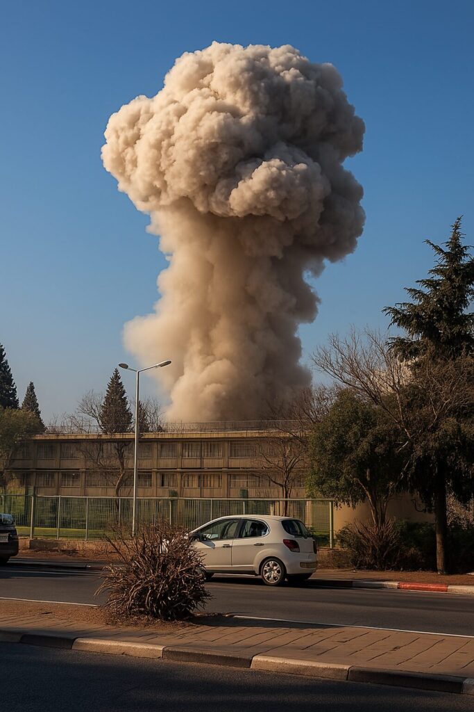 Dozens of Iranian missiles strike major Israeli hospital and residential buildings, injuring at least 40