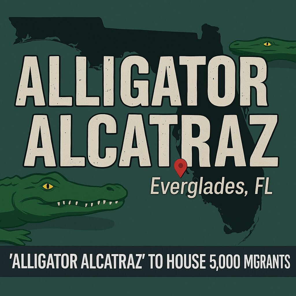 NBC Nightly News Whines About 'Alligator Alcatraz' Migrant Detention Center