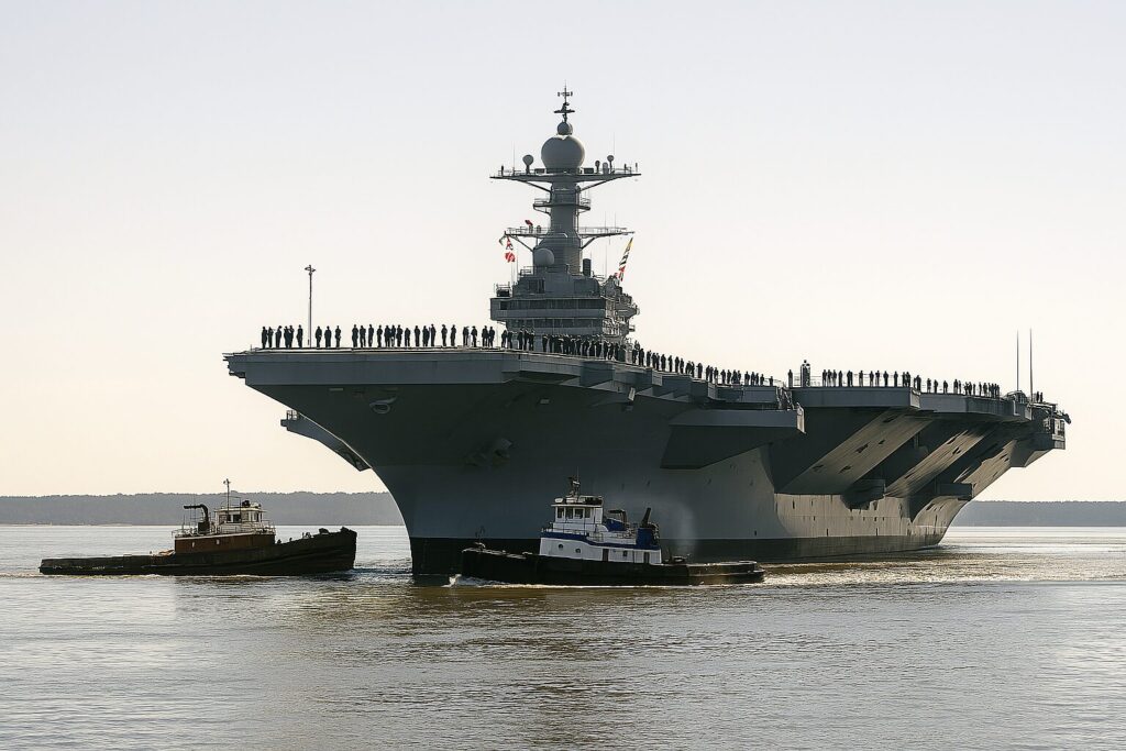 US to Deploy $13B High-Tech Aircraft Carrier USS Gerald Ford to Mediterranean As World Tensions Flare