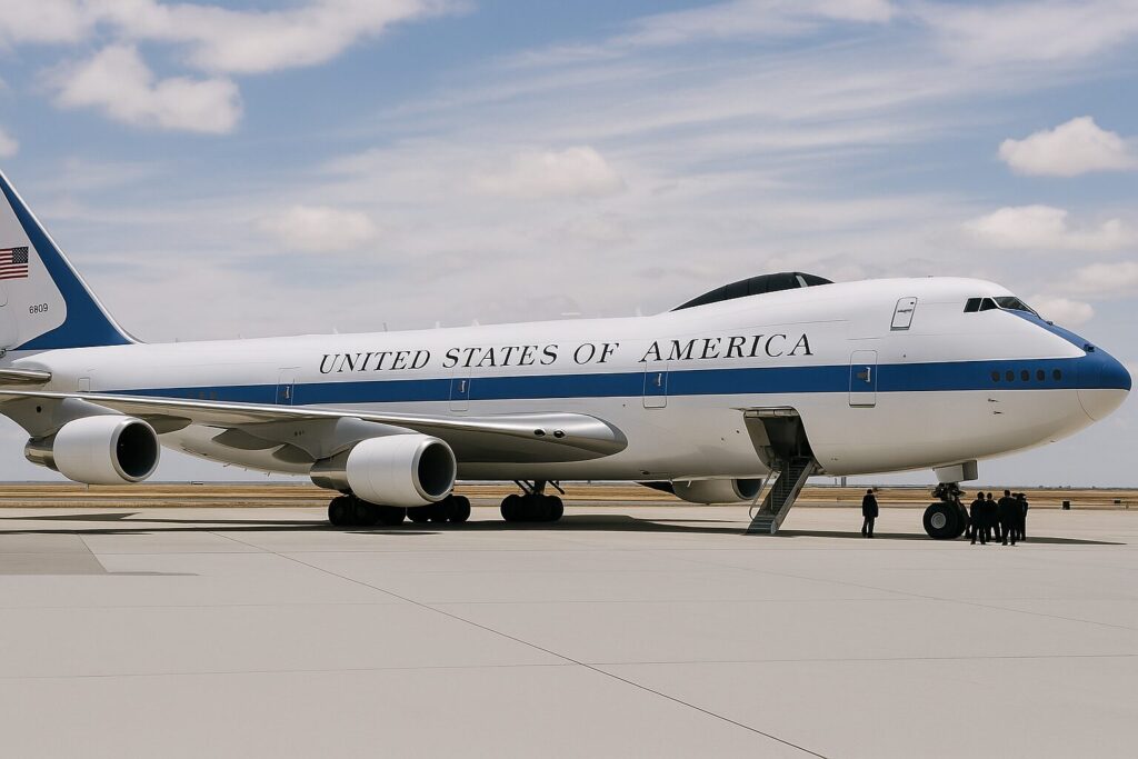 NEW: Trump’s ‘Doomsday Plane’ Makes Surprise Trip To DC As Israel-Iran Heats Up