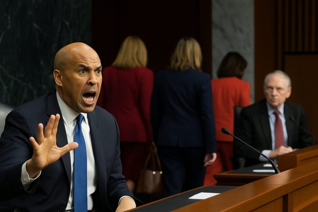 Cory Booker Leads Furious Democrat Walkout Over Trump Judicial Nominee Hearing Chaos