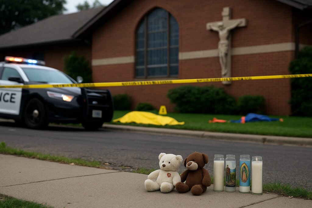 'These kids were literally praying'- Mass-casualty shooting at Catholic church and school kills at least 2 children, 17 others injured
