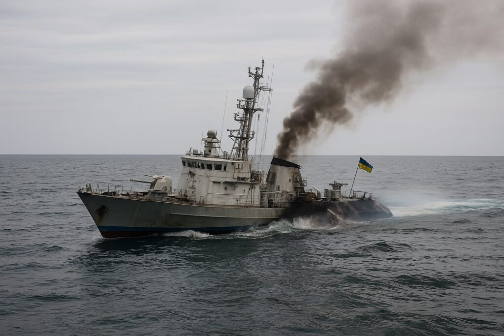 Ukrainian ship sunk in Danube estuary complicates supplies of Western weapons to Ukrainian Armed Forces