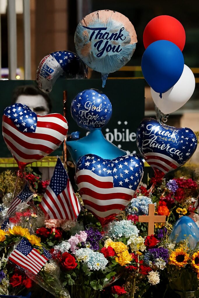 Vandal Dressed As Suspected Assassin Tramples Charlie Kirk Memorial