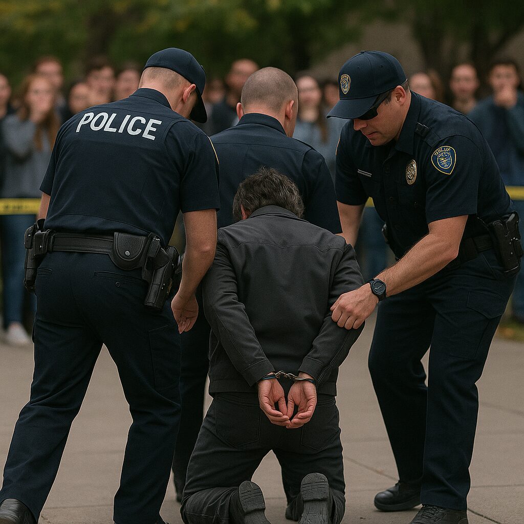Footage Shows Police Arresting Suspect In Shooting Of Charlie Kirk [EXTREME VIEWER DISCRETION]