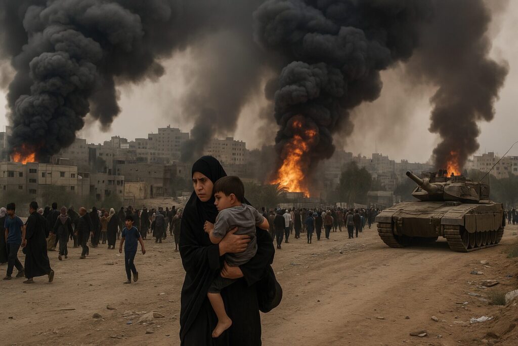 Israel’s military begins its ground offensive in Gaza City and thousands of residents flee