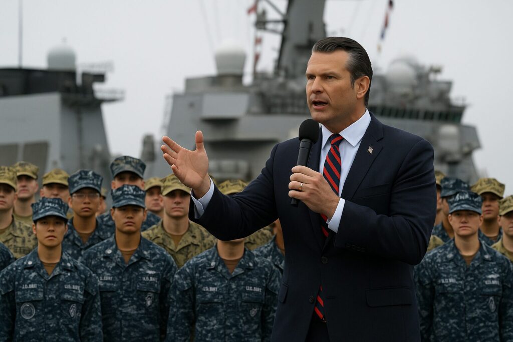 Pete Hegseth Blasts Woke Diversity at Navy’s 250th Anniversary