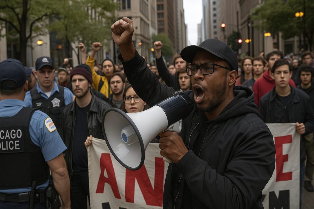 Chicago Nutcase Speaker at 'No Kings Rally' Calls for ICE Agent Bloodbath- Leftist Lunacy Hits New Low