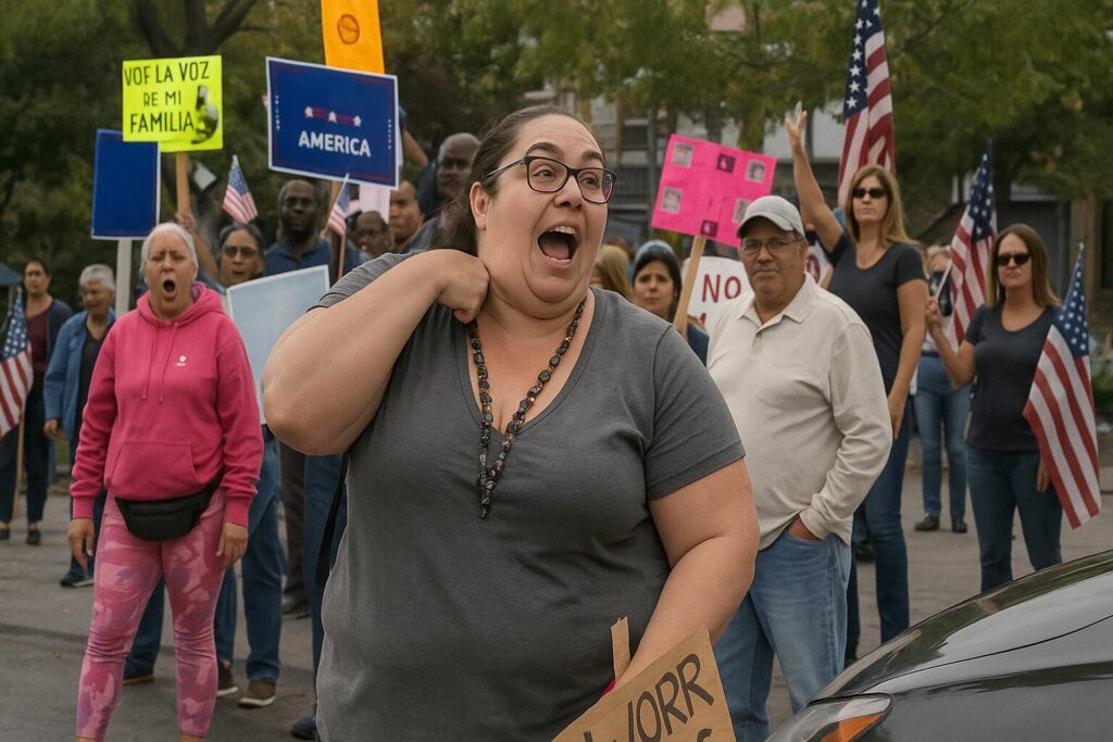 Chicago elementary teacher gets internet famous after mimicking Charlie Kirk’s assassination at ‘No Kings’ rally