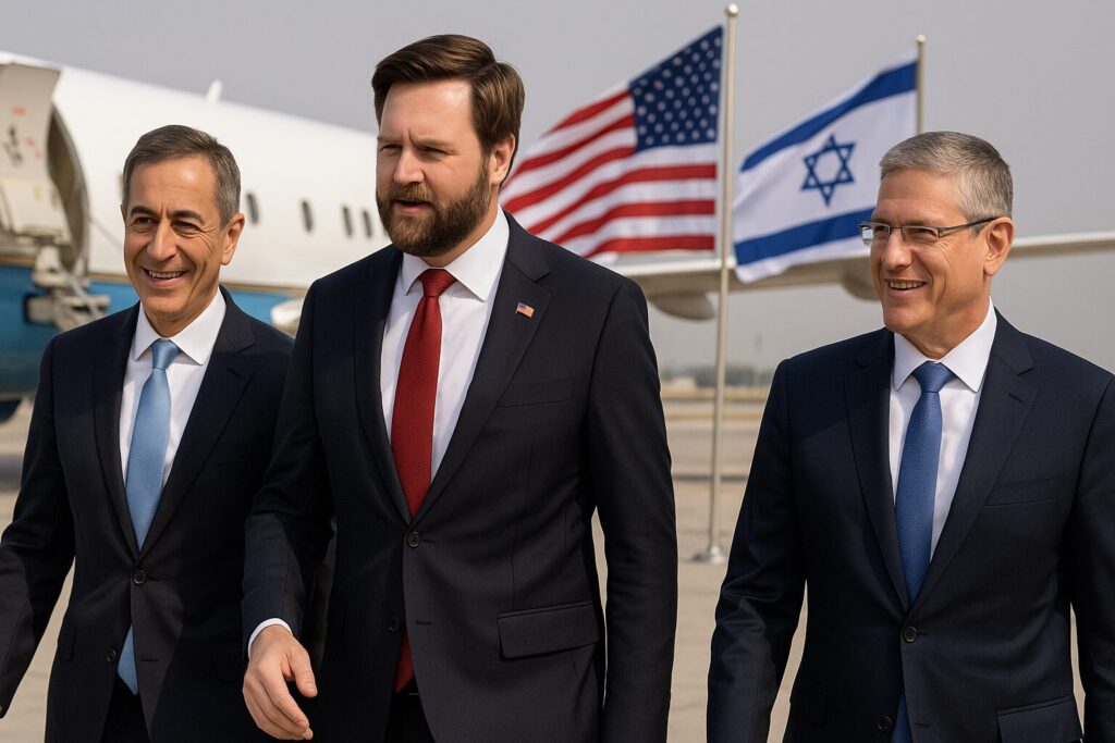 Vance arrives in Israel
