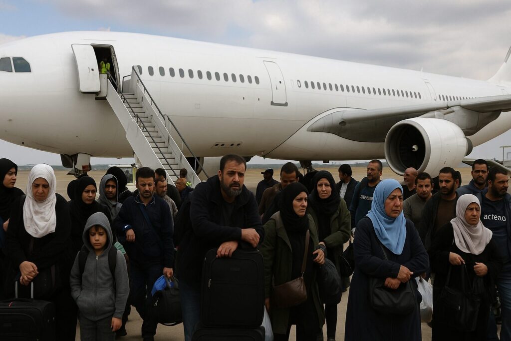 South Africa lets 153 Palestinians disembark following 12-hour plane ordeal