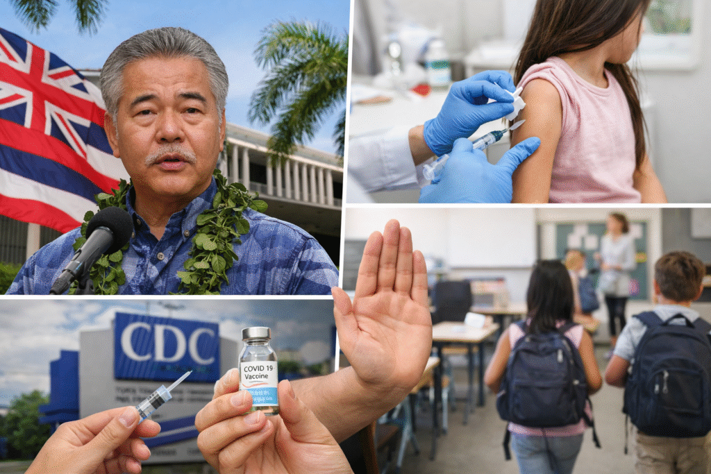 Watch: Hawaii Governor Declares ‘Disaster Emergency’ Over New COVID Vaccine Guidance for Kids